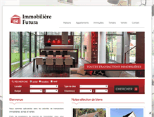 Tablet Screenshot of futura-immobilier.fr